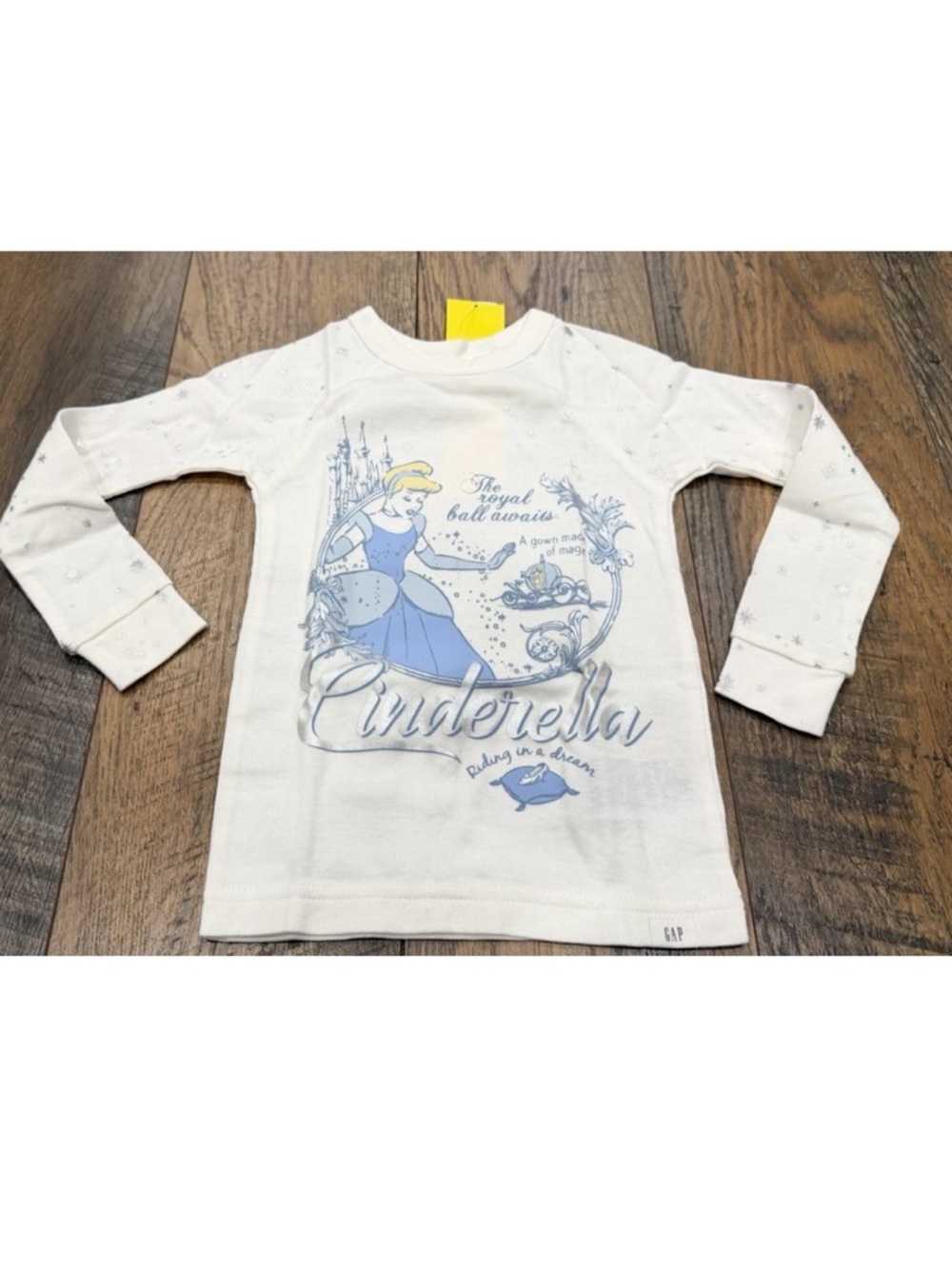 Gap Toddler Girls Pajamas Disney Princess Cinderella, Blue White, Size 2T, NEW - Picture 5 of 8